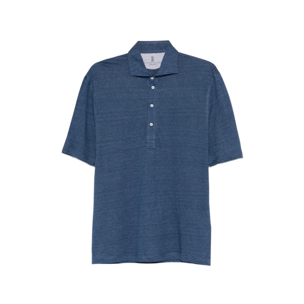 buttoned polo shirt