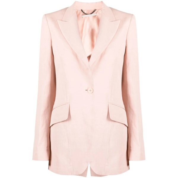 buttoned single-breasted blazer