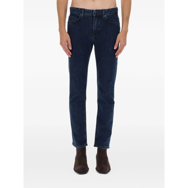 buttoned slim-fit jeans