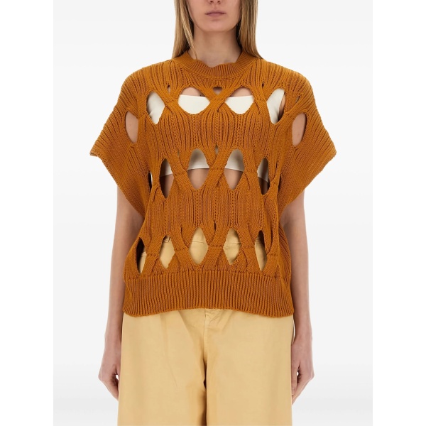 cable-knit sweater