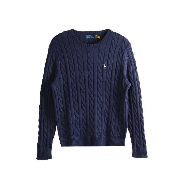cable-knit sweater
