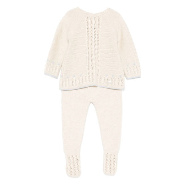 cable-knit trousers set