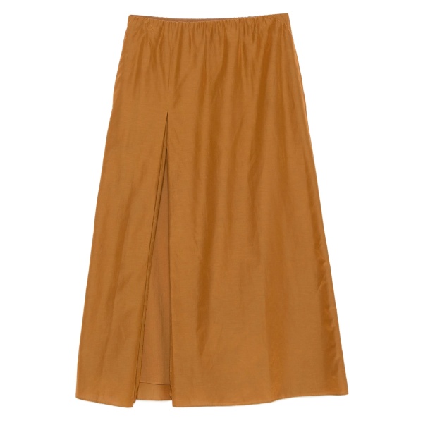 Carmen split-front midi skirt