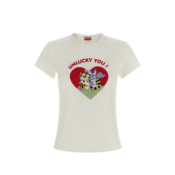 cartoon print T-shirt