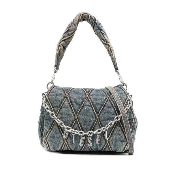 Charm-D S denim shoulder bag