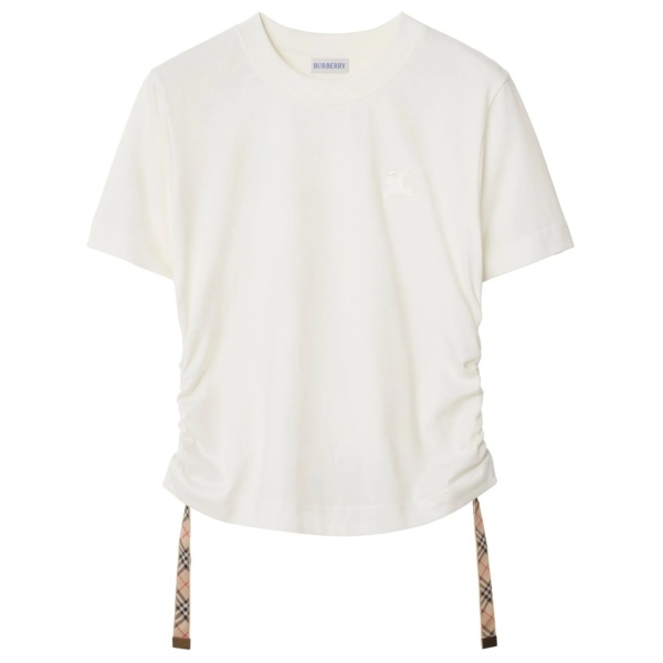 Check-trim T-shirt