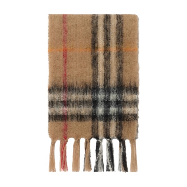checked mohair scarf