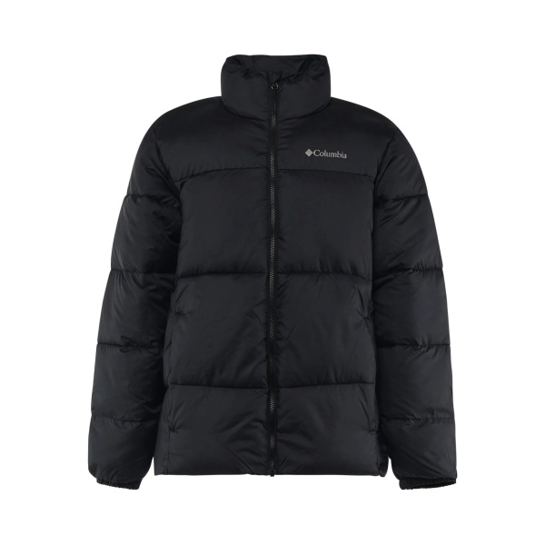 chest-logo padded jacket