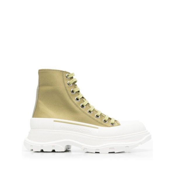 chunky-soled high-top sneakers