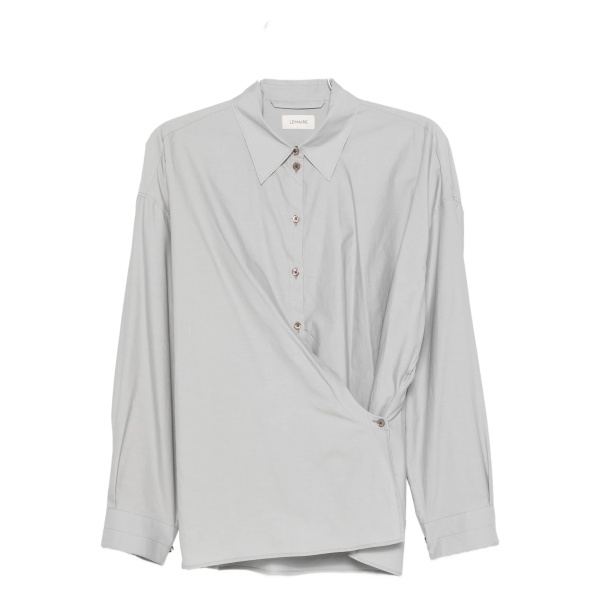 classic-collar twisted shirt