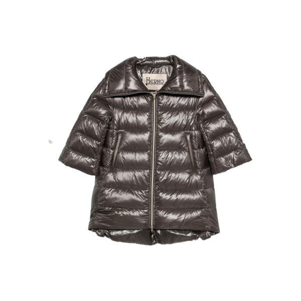 Cleofe quilted zip-fastening coat