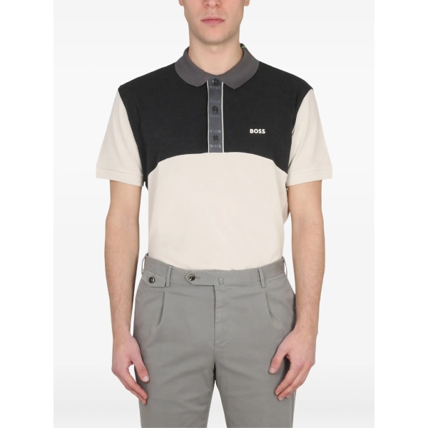 colour-block polo shirt