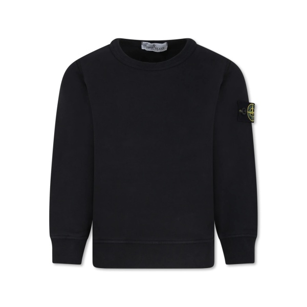 Compass-badge cotton sweatshirt