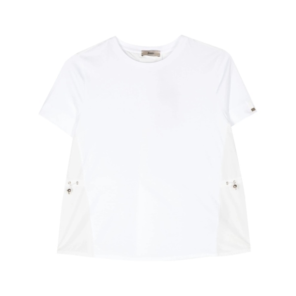 contrast-panel T-shirt