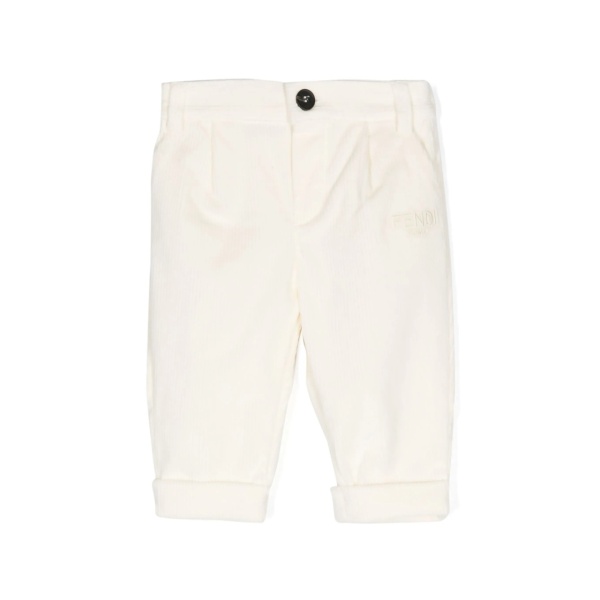 corduroy straight-leg trousers
