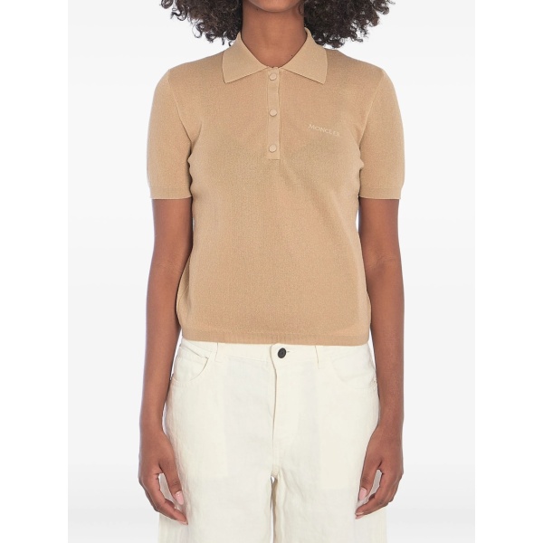 cotton-blend polo shirt