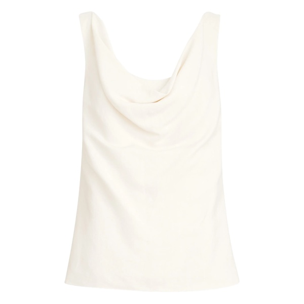 cowl-neck top