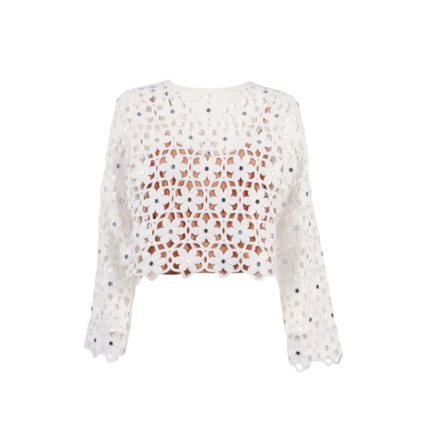 crochet flower top