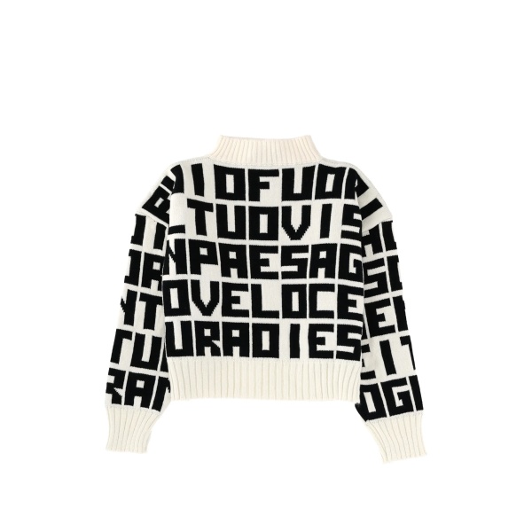 cropped long-sleeve sweater