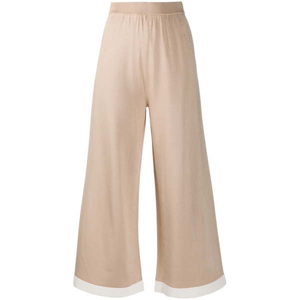 cropped wide leg trousers