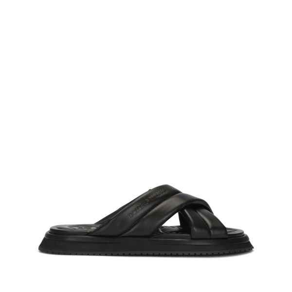 crossover-strap flat sandals