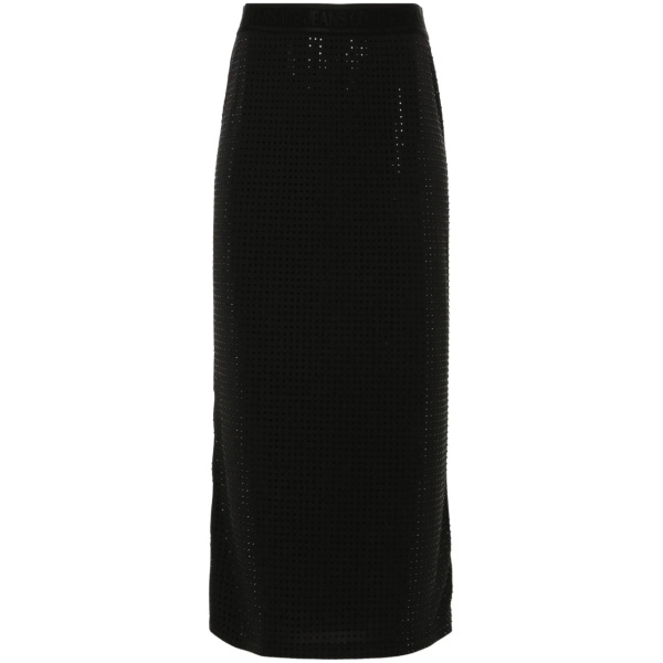 crystal-embellished midi skirt