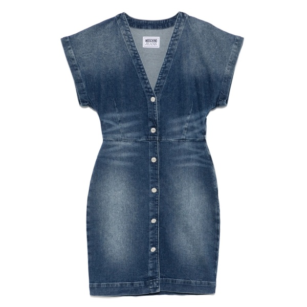 denim mini dress