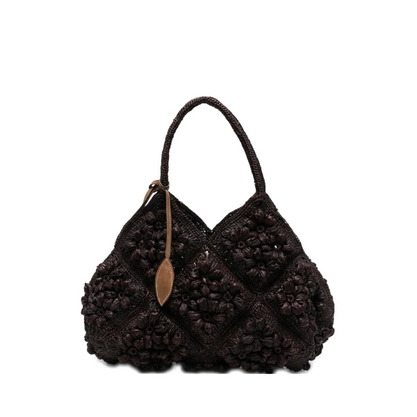 Desire floral-crochet tote bag