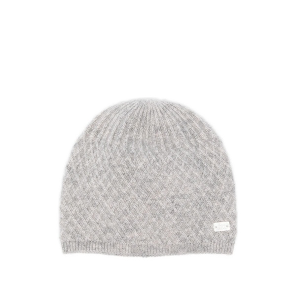 diamond-pattern beanie
