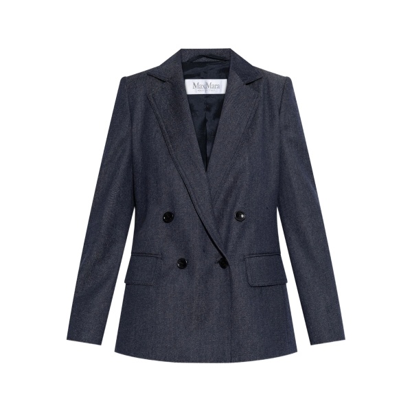 double-breasted wool jacket