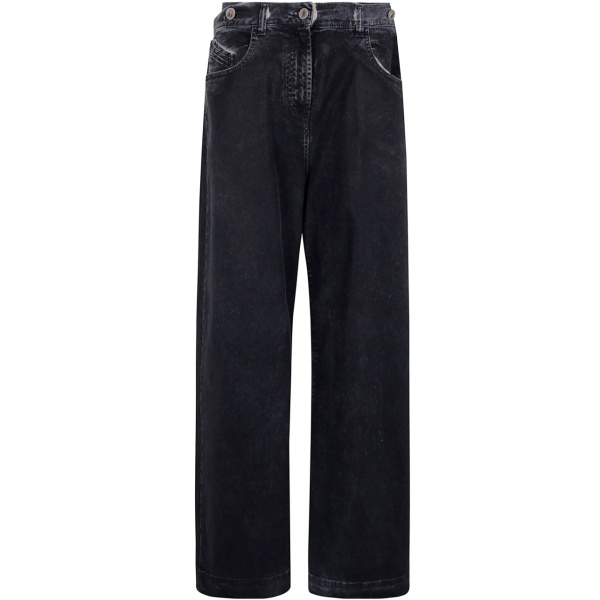 double-waistband baggy jeans