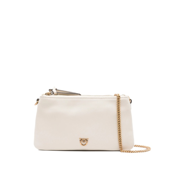 double-zip shoulder bag