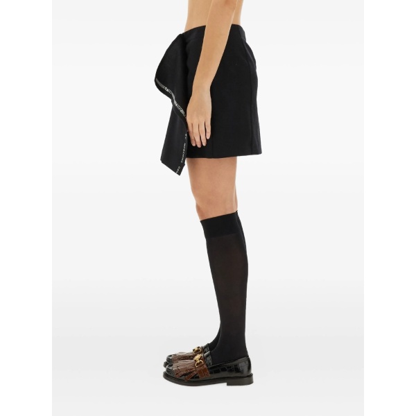 draped-detail mini skirt