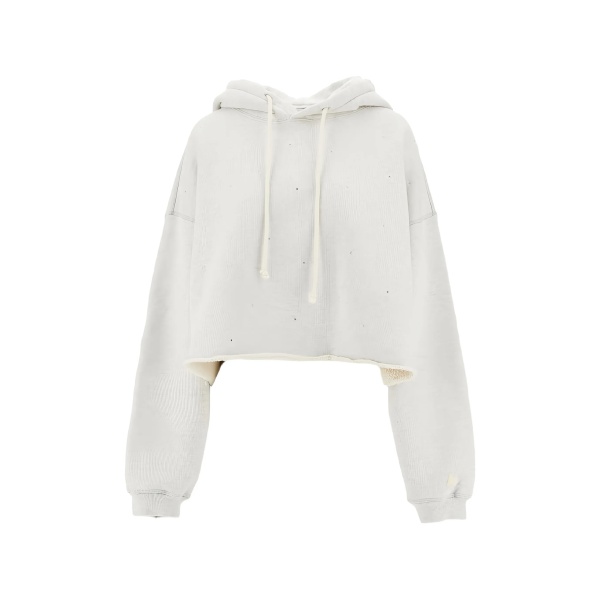 drawstring cropped hoodie