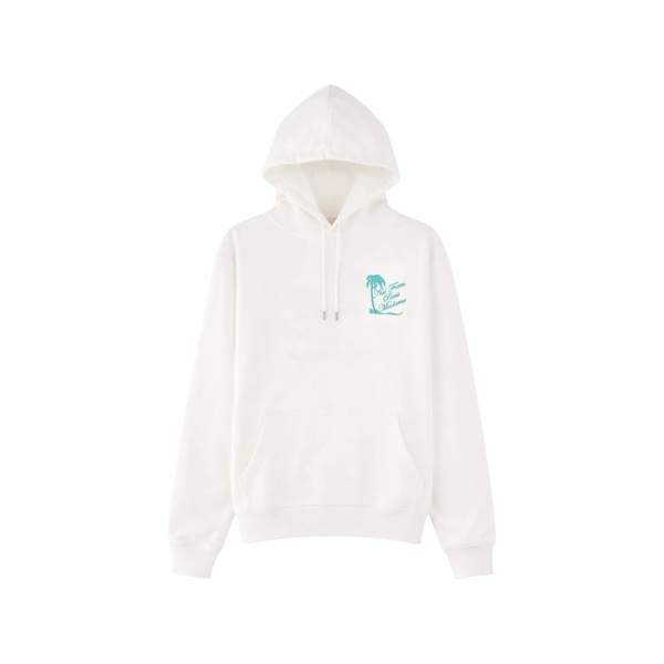 drawstring graphic hoodie