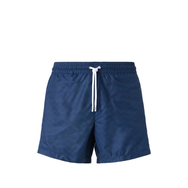 drawstring pattern swim shorts