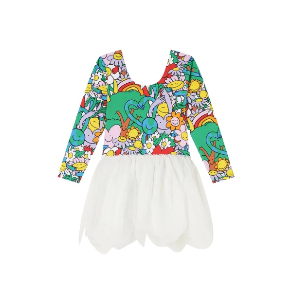 Earth Friends-print dress