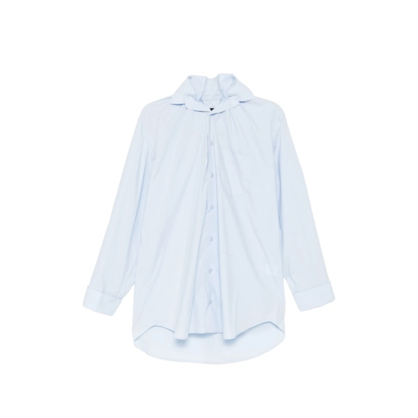 elasticated collar shirt
