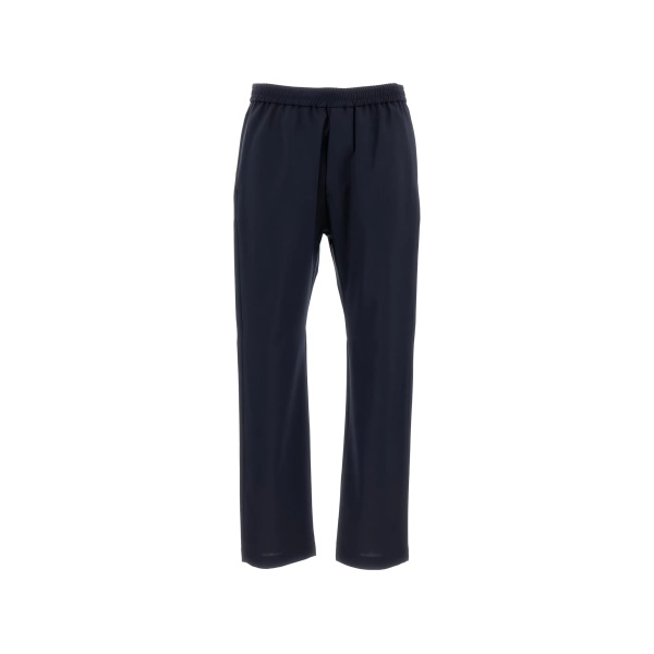 elasticated virgin wool trousers