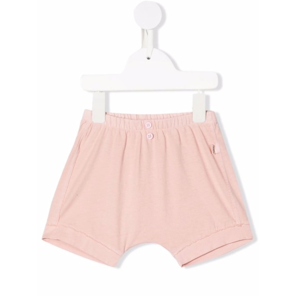 elasticated-waist cotton shorts