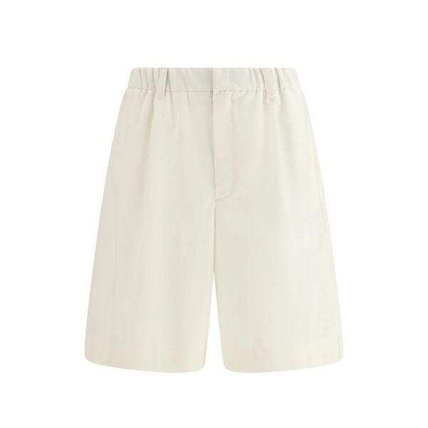 elasticated-waist shorts
