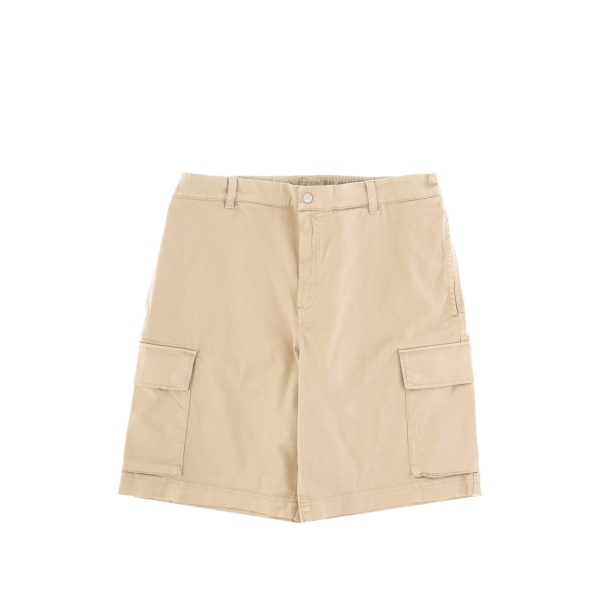 elasticated-waistband cargo shorts