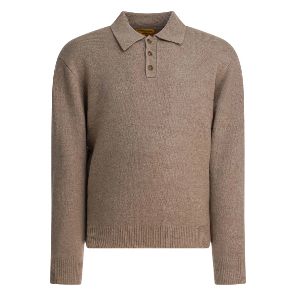 elbow-detailed polo shirt