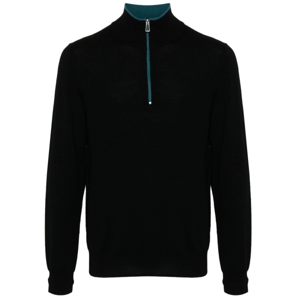 embroidered logo merino jumper