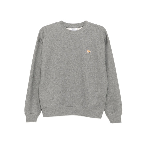 embroidered-logo sweatshirt