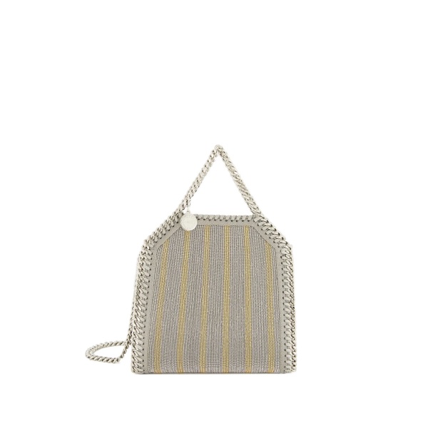 Falabella striped metallic bag