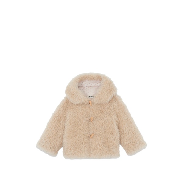 faux-fur hooded jacket