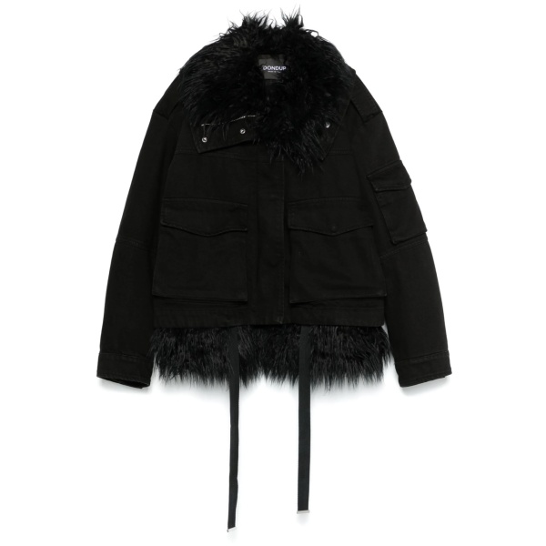 faux-fur trimmed jacket