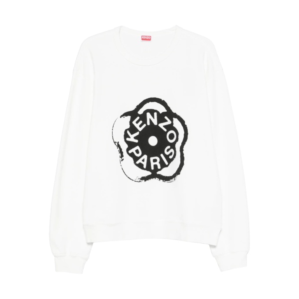floral-logo print sweatshirt