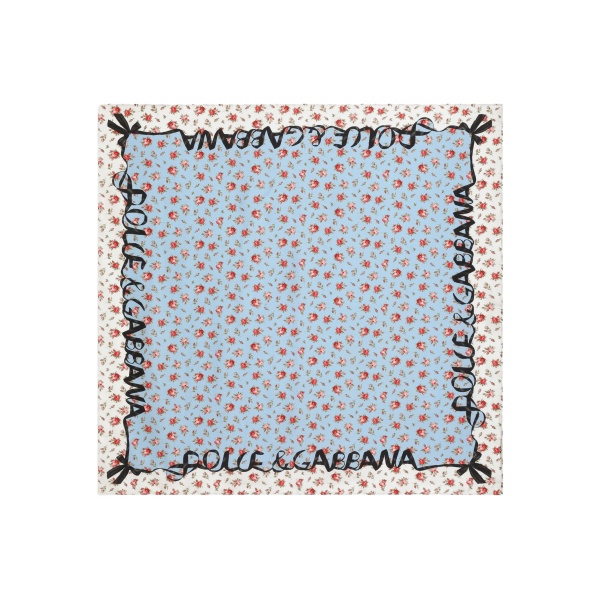 floral-print scarf